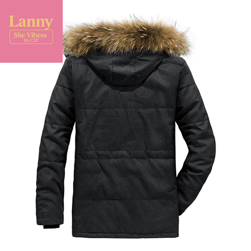 Kingapril Men'S Thicken Warm Winter Coat Mountain Ski Snowboard Jacket Hooded Parkas Fur Menswear