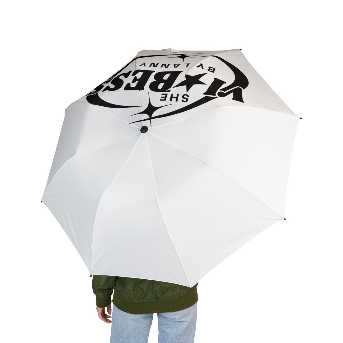 She Vibess By Lanny Semi-Automatic Foldable Umbrella (Compact Travel Umbrella)