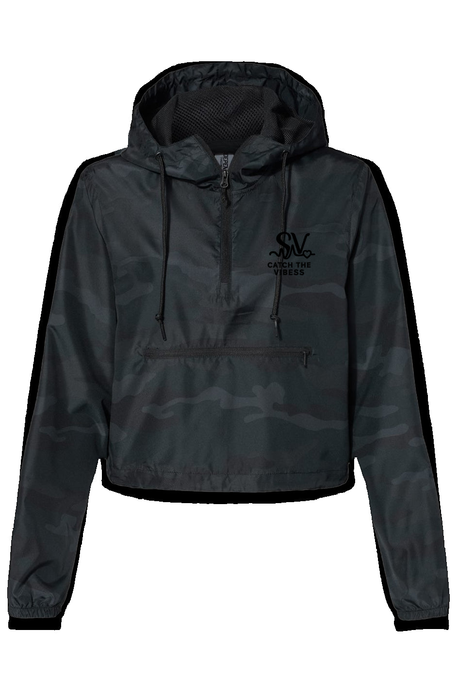 Lightweight Pullover Crop Windbreaker