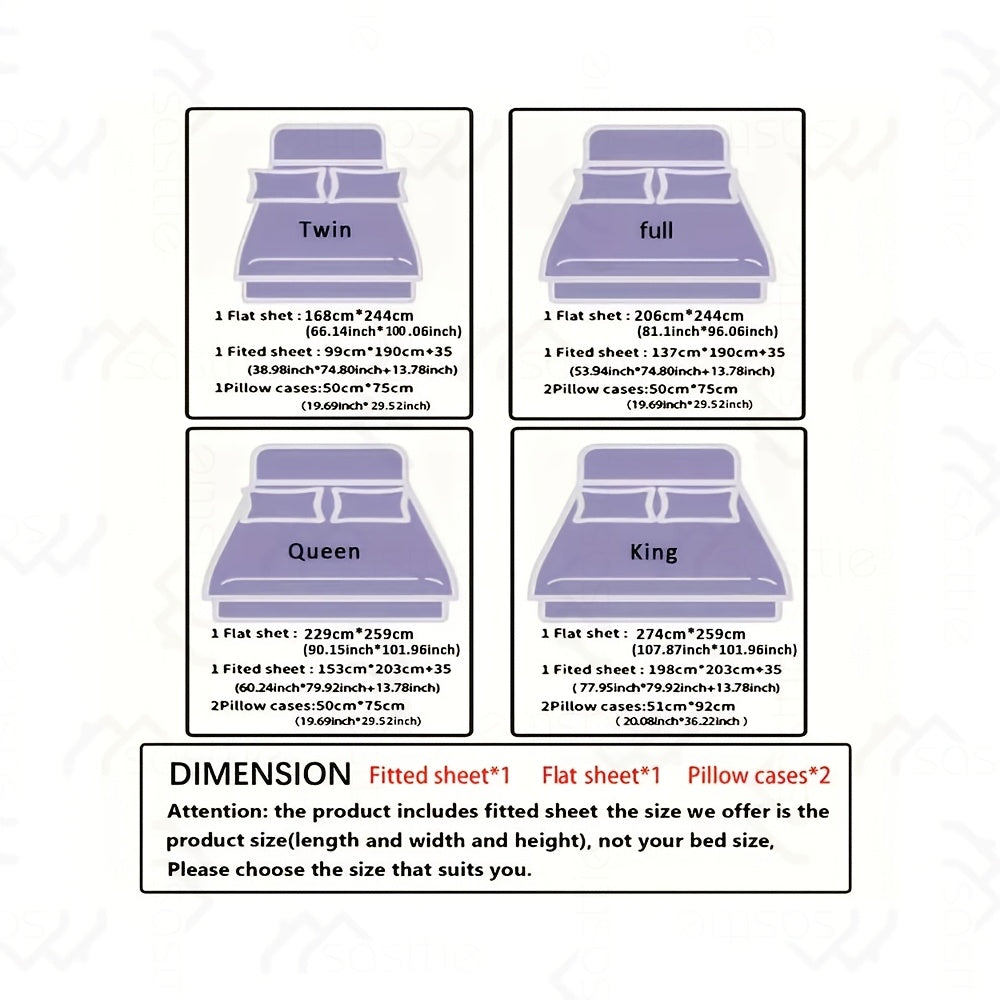 4 Peices Bamboo Bed Sheet Set - 100% Bamboo Blend - Ultra Soft & Breathable Bed Sheets - Deep Pocket Up to 16" Hotel Y Bedding Set - Perfect for Hot Sleepers - Great Christmas Gifts Bedding Sheets Set Bamboo Sheets Sets King