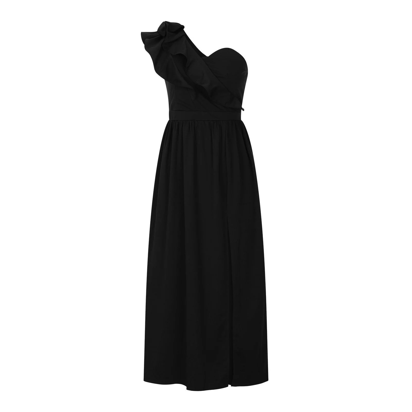 EDHITNR Formal Dresses for Women plus Size Women'S Summer Dresses Clearance, Sleeveless Sloping Shoulder Sexy Long Party Club Dresses, Sizes S-2XL