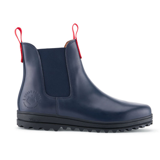 Busby Men's Winter Chelsea Boot, Navy Blue Leather-for that Special Someone. - She Vibess By C2P