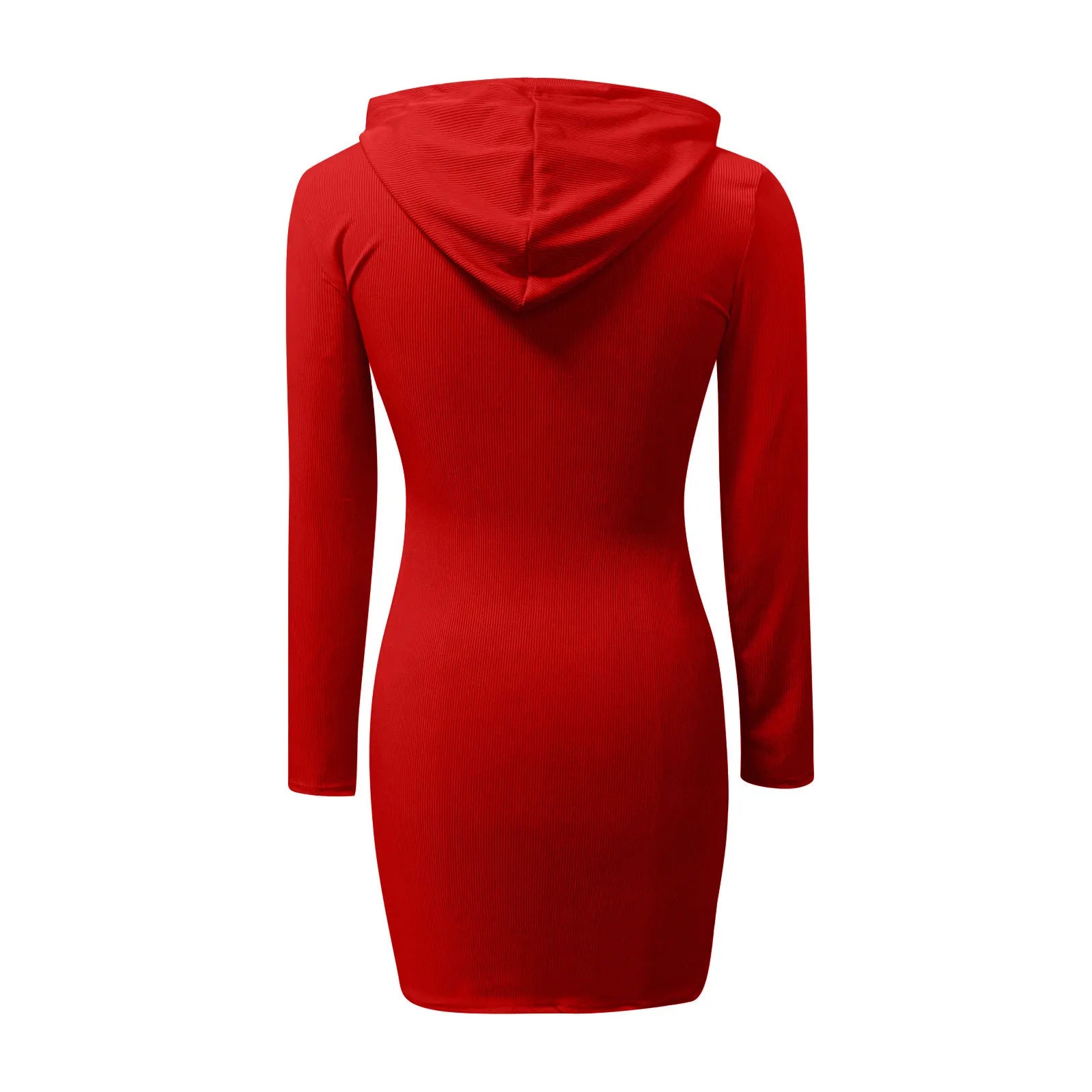 Hot Sale Women Hoodies Casual High Waist Hooded Long Sleeve Sweater Hoodie Dress - She Vibess By C2P