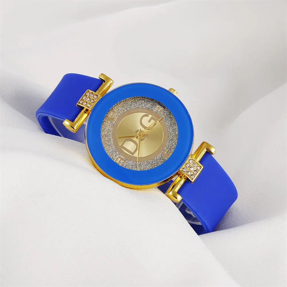 Simple Black White Quartz Watches Women Minimalist Design Silicone Strap Wristwatch Big Dial Women's Fashion Creative Watch - She Vibess By C2P