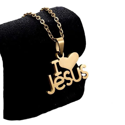 Wholesale Religious Jewelry Jesus Cross Fashion Pendant Necklace Jewelry Stainless Steel Chain Christian Symbol for Men Crucifix - She Vibess By C2P