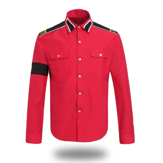 MJ Professional Cosplay MICHAEL JACKSON Costume CTE Style Shirt For MJ Fans White Black RED Colors - She Vibess By C2P