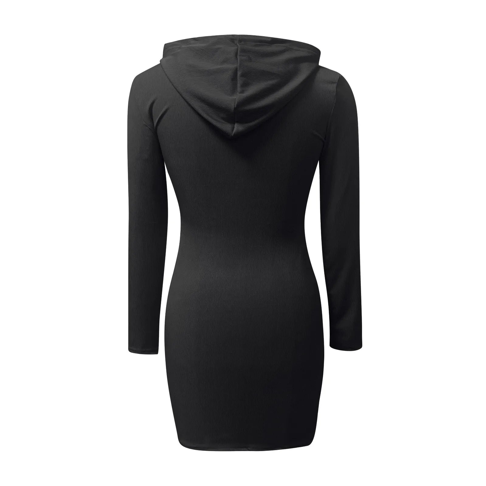 Hot Sale Women Hoodies Casual High Waist Hooded Long Sleeve Sweater Hoodie Dress - She Vibess By C2P