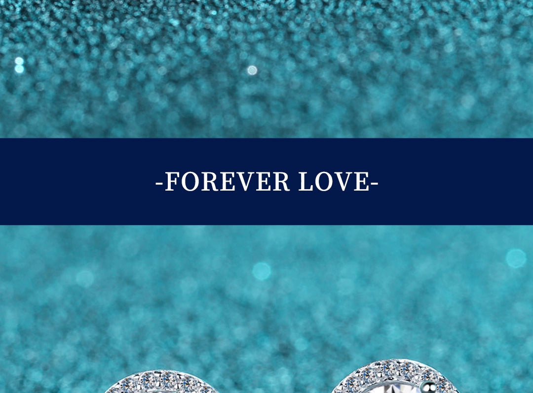 Genuine Goods Moissanite Stud Jewelry Earrings for Women Classy round Bag Diamond Earrings Special-Interest Earrings Silver Earrings Bone Nail Birthday Gift - She Vibess By C2P