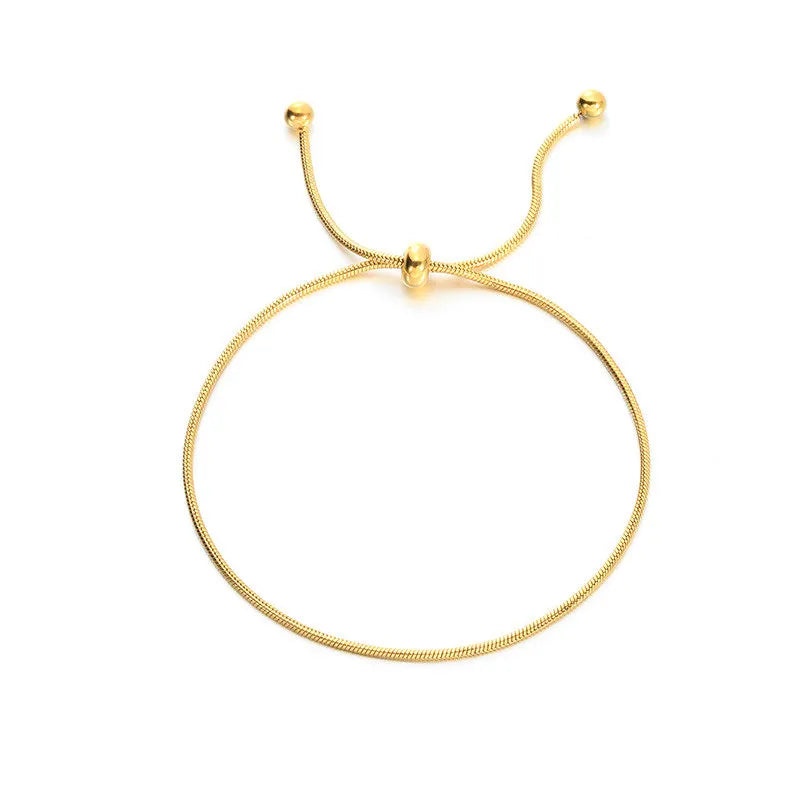 Simple Adjustable Chain Anklet Bracelet for Women Fashion Vintage Thin Chain Anklet Female Foot Beach Jewelry 2024 Gift - She Vibess By C2P