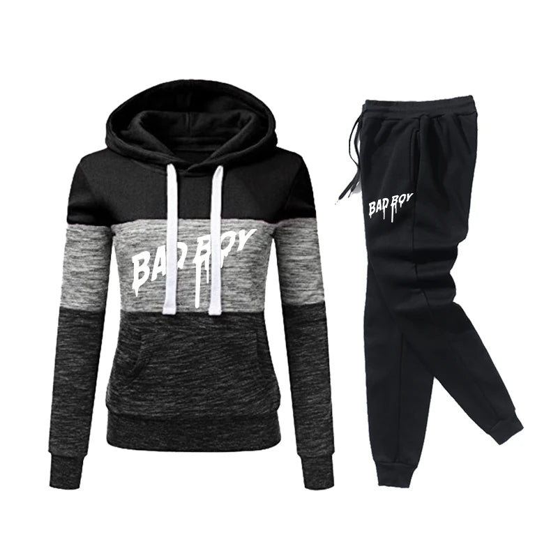 Hoodies Daily Women's Sweatshirts Versatile Fashion Color Block Jogging Sweatpants Tracksuit Hot Sales Casual Pullovers Clothing - She Vibess By C2P