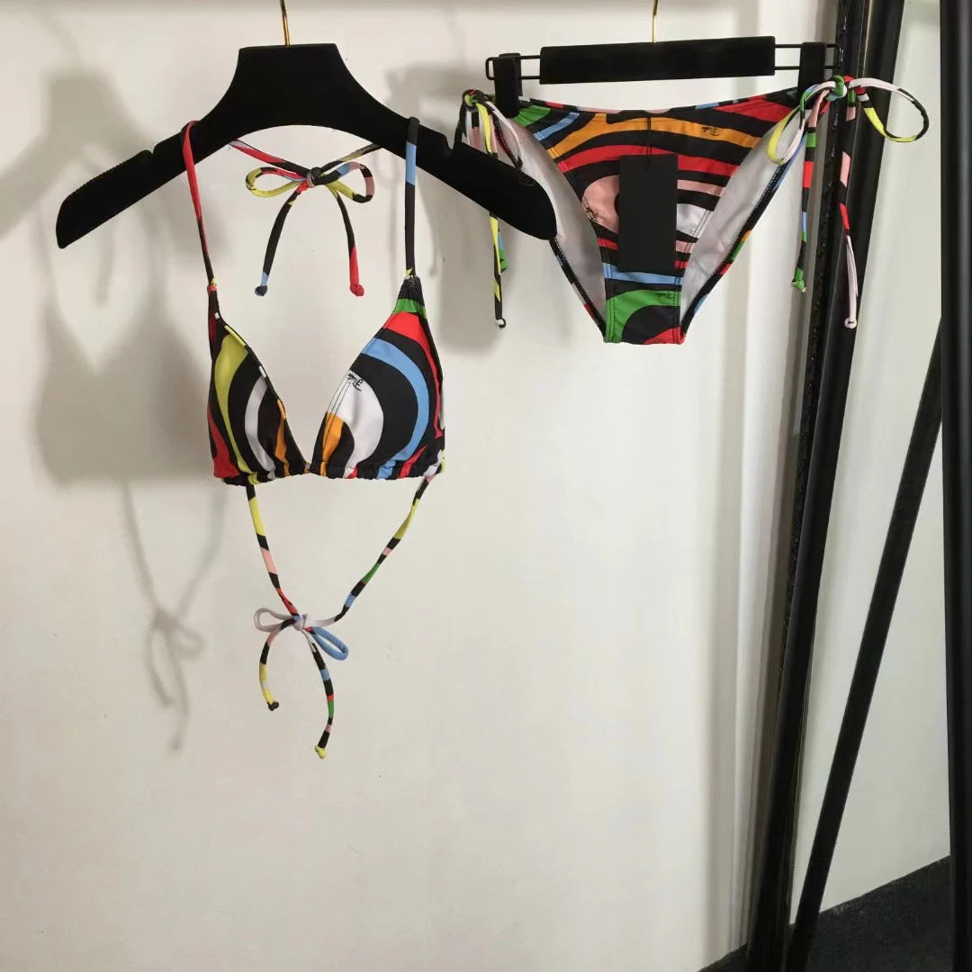 European Fashion Women's Bikini Sets Fashion Brand Women's Beach Bathing Suits Sexy Micro Bikini Swimsuits Tankini Swimsuits - She Vibess By C2P