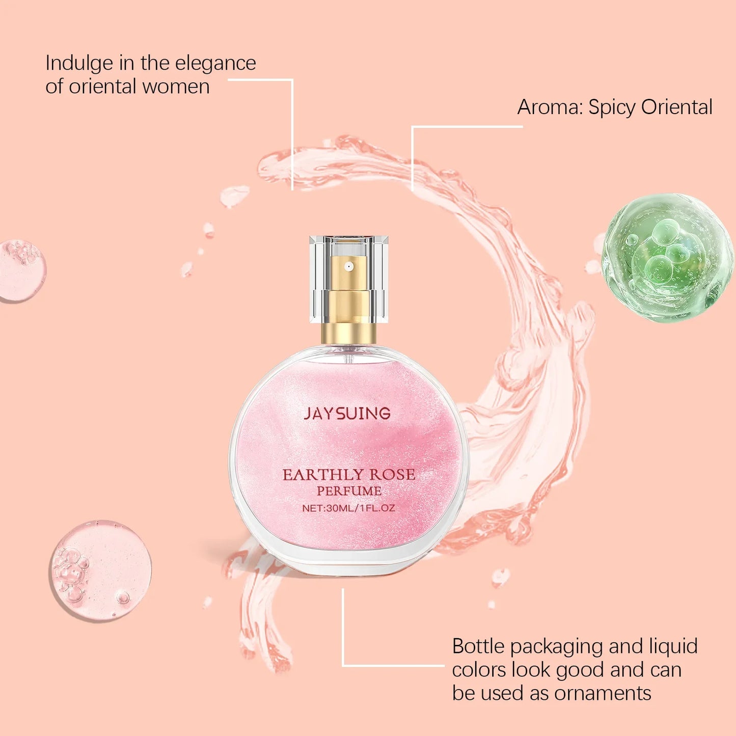 Perfume Womens Long Lasting Enchanter Rose Floral Fragrance Body Sprays Moisturize Fresh Scent Skin Deodorant Pheromone Perfumes - She Vibess By C2P