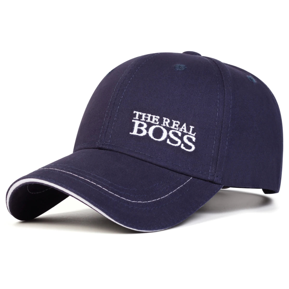 Unisex THE REAL BOSS Letter Embroidery Baseball Caps Spring and Autumn Outdoor Adjustable Casual Hats Hip Hop Hat Sunscreen Hat. Gifts for That Special Someone - She Vibess By C2P