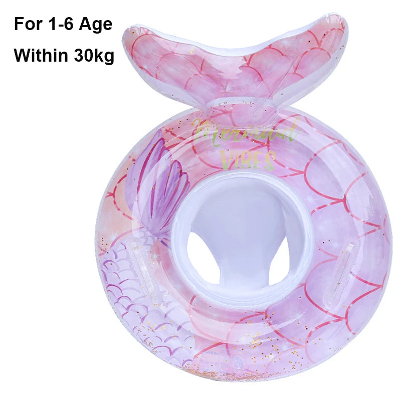 Rooxin Baby Child Swim Tube Inflatable Swimming Seat Ring For Kid Adult Swim Circle Swim Pool Float Water Play Equipment ﻿ - She Vibess By C2P