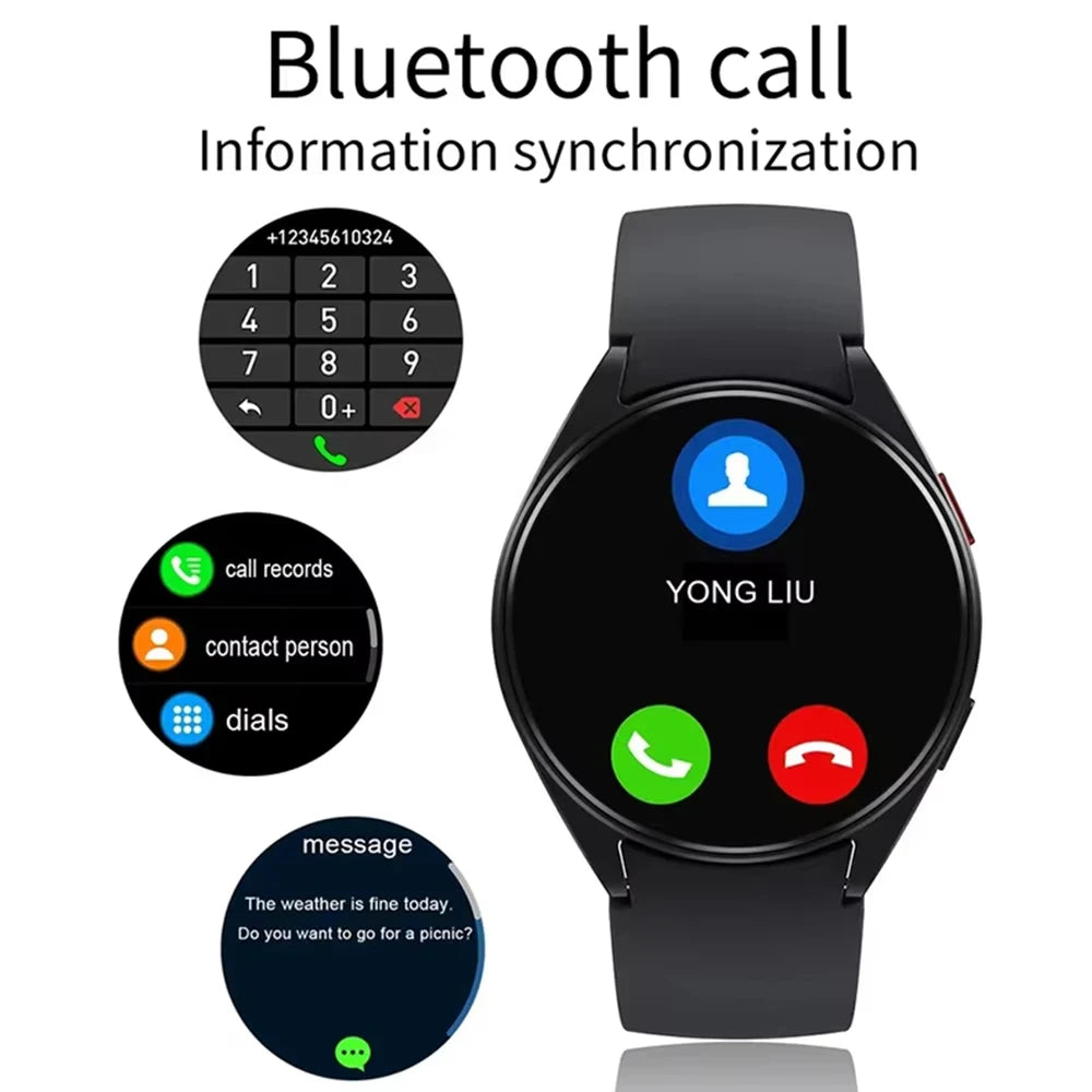 KESHUYOU New Smart Watch 6 Bluetooth Call Sports Health Monitoring Men Smart Watch Gift For Android IOS-that Special Someone. - She Vibess By C2P