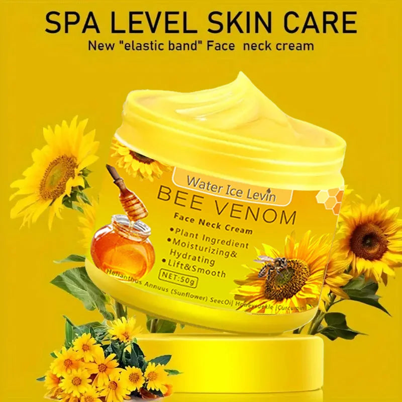 Bee venom Neck cream Moisturizing Sagging Improvement Reduce Fine Lines Damaged Skin Repair Facial Cream Nourishing Skin Care - She Vibess By C2P