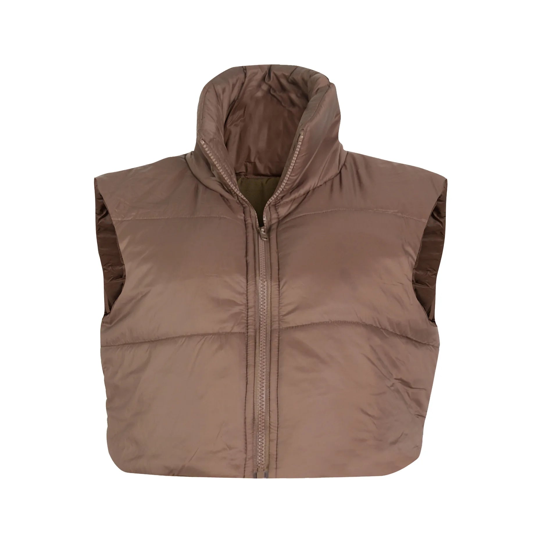 Women's Winter Vest Fashion Faux Leather Padded Jacket Coat Vintage PU Black And White Female Short Waistcoat Chic Clothes Tops - She Vibess By C2P