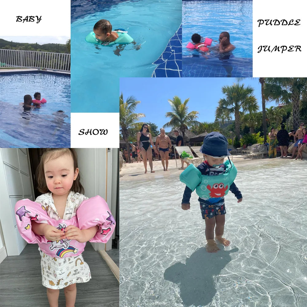 Swim Arm Band for Kid Toddler Swim Vest Cute Cartoon Swimming Wings Pool Floats Sleeve Water Learning Swim Training Equipment - She Vibess By C2P
