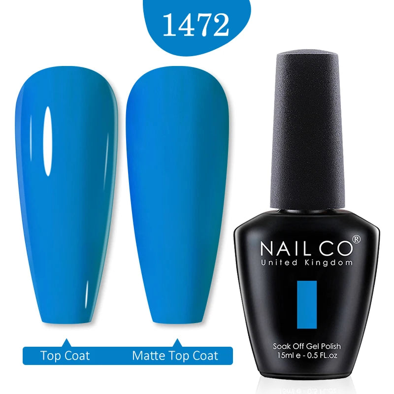 NAILCO 15ml Nail Gel Polish Red Pink Nude Soak off UV LED Long Lasting Eco-Friendly Professional Nail Beauty Salon Lacquer Varnish - She Vibess By C2P