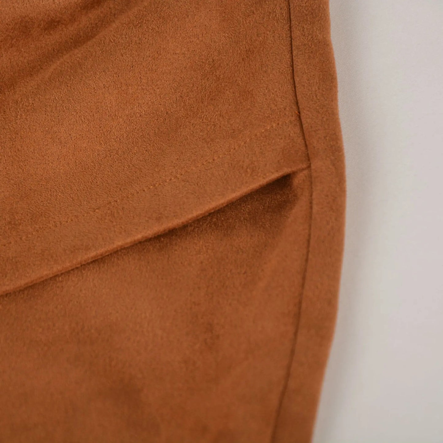 Faldas irregulares de gamuza de verano para mujer, cintura alta elástica, plisadas y con cremallera, LDY-WW5165