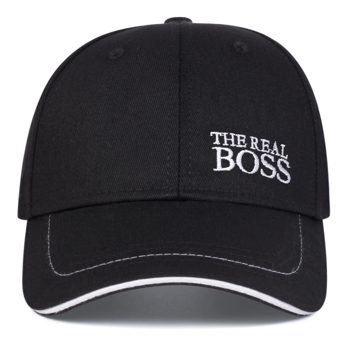 Unisex THE REAL BOSS Letter Embroidery Baseball Caps Spring and Autumn Outdoor Adjustable Casual Hats Hip Hop Hat Sunscreen Hat. Gifts for That Special Someone - She Vibess By C2P