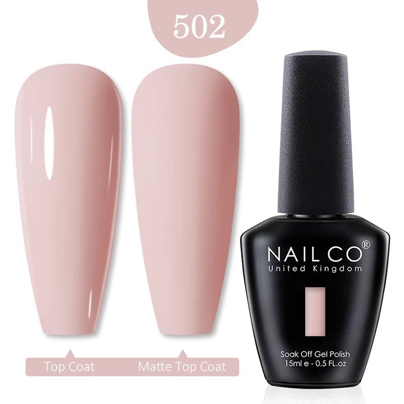 NAILCO 15ml Nail Gel Polish Red Pink Nude Soak off UV LED Long Lasting Eco-Friendly Professional Nail Beauty Salon Lacquer Varnish - She Vibess By C2P