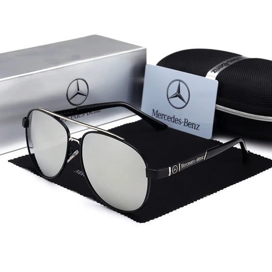 For Mercedes Benz A B C E S V Class GLB GLC GLE AMG Pilot SLK SLC ML Car High Men Anti Glare Driver Goggles Polarized Sunglasses - She Vibess By C2P