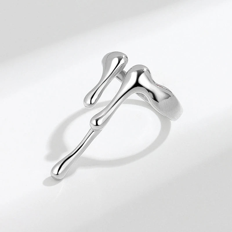Ring Punk Rings for Men Women Adjustable Rings Chunky Silver Jewelry Rings Bulky Rings Hippie Rings for Boys Girls - She Vibess By C2P
