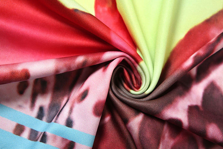 Weird Puss Colorful Leopard Women 2 Piece Set Y2K Beach Vacation Halter Tank Tops+Wrapped Maxi Skirts Matching Vacation Clubwear