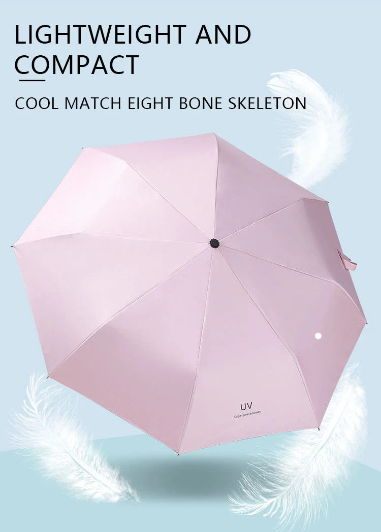 Umbrellas Sun umbrellas Cartoon rain and sunny manually folded student portable sunshade Sunshade accessories Outdoor equipment - She Vibess By C2P