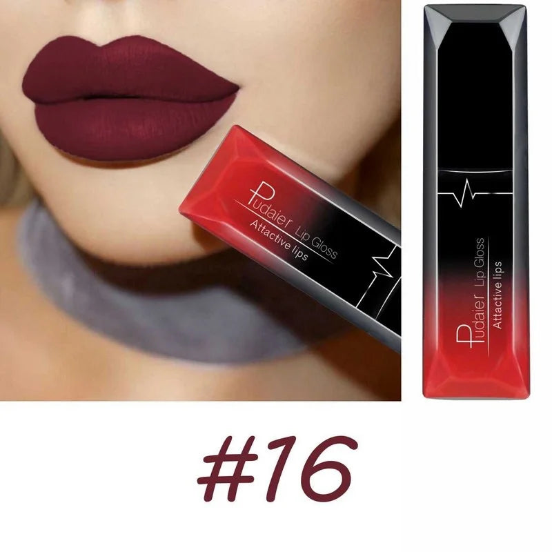 Best Lip Makeup 17 Color Sexy Matte Long Lasting Lipgloss Liquid Lipstick Lip Cream - She Vibess By C2P
