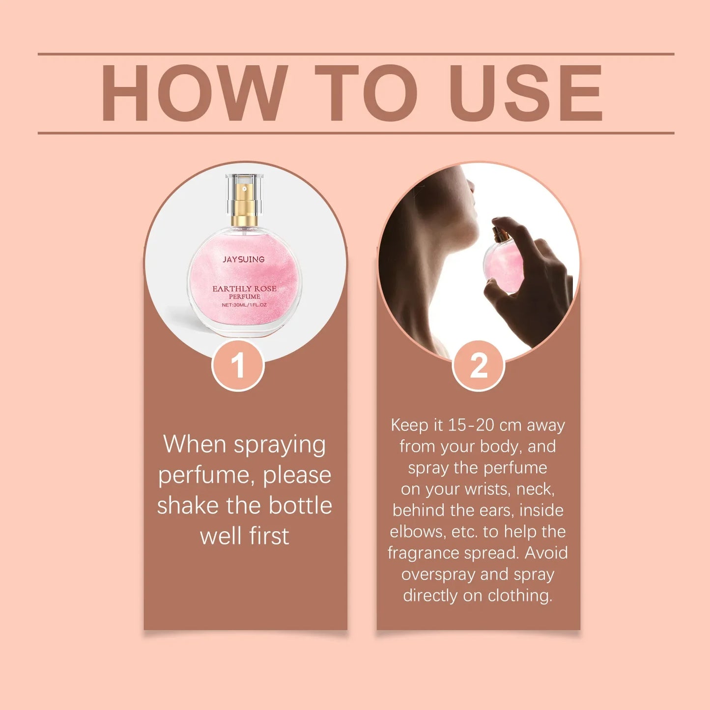 Perfume Womens Long Lasting Enchanter Rose Floral Fragrance Body Sprays Moisturize Fresh Scent Skin Deodorant Pheromone Perfumes - She Vibess By C2P