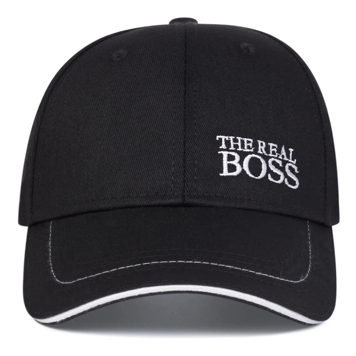 Unisex THE REAL BOSS Letter Embroidery Baseball Caps Spring and Autumn Outdoor Adjustable Casual Hats Hip Hop Hat Sunscreen Hat. Gifts for That Special Someone - She Vibess By C2P