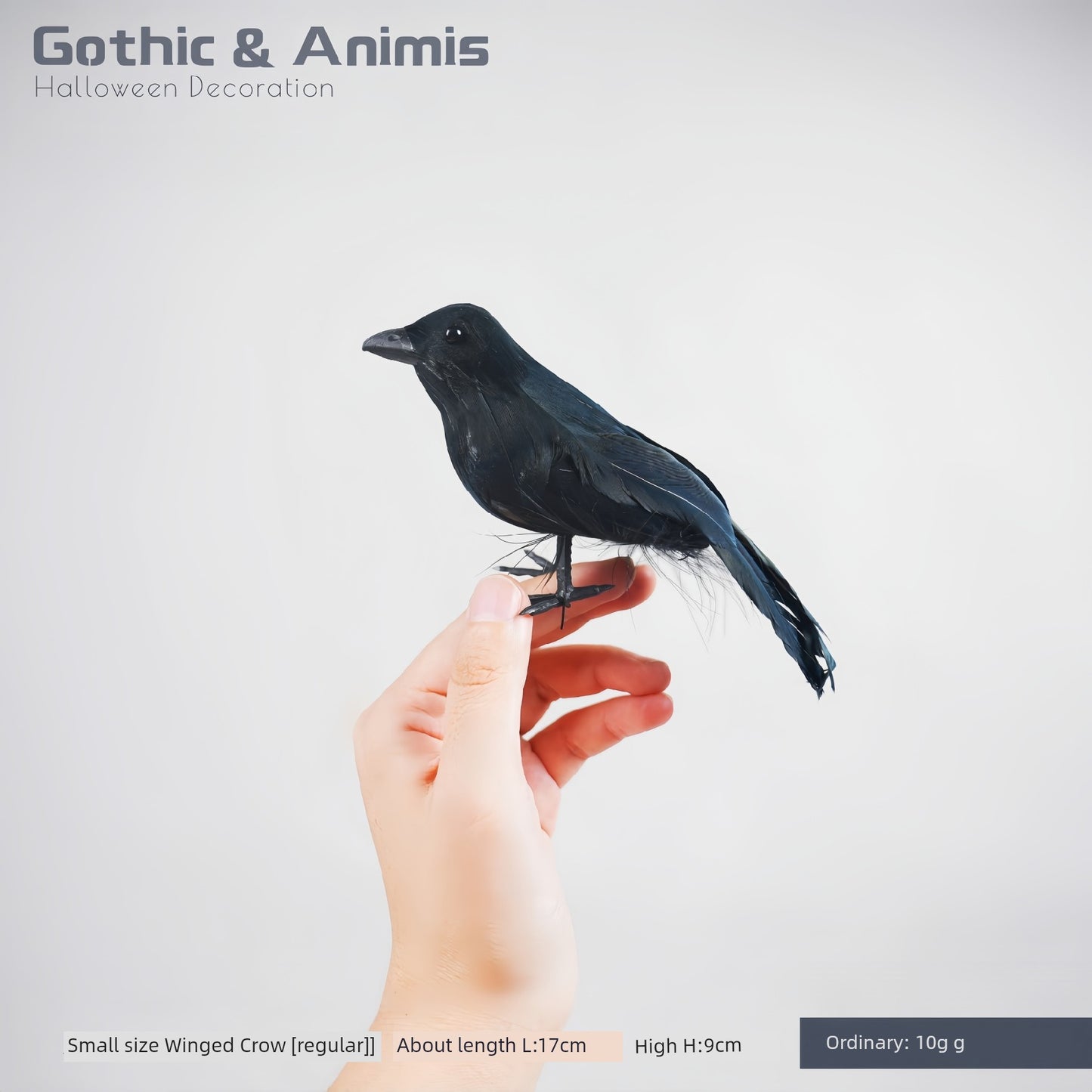 [Halloween] 28 Artificial Crow Crow Collection Wansheng Gothic Dark Magic Theme Atmosphere Decoration - She Vibess By C2P