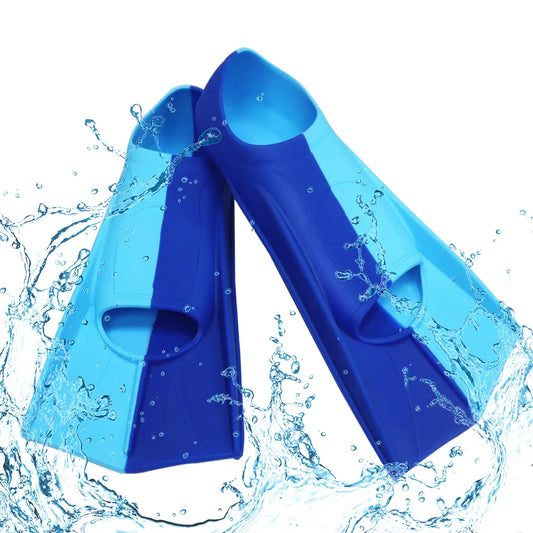 Snorkel Fins Swim Flippers Short Diving Frog Shoes Duck Webs Adjustable Silicone Professional Men Women Youth Kid Equipment Set - She Vibess By C2P