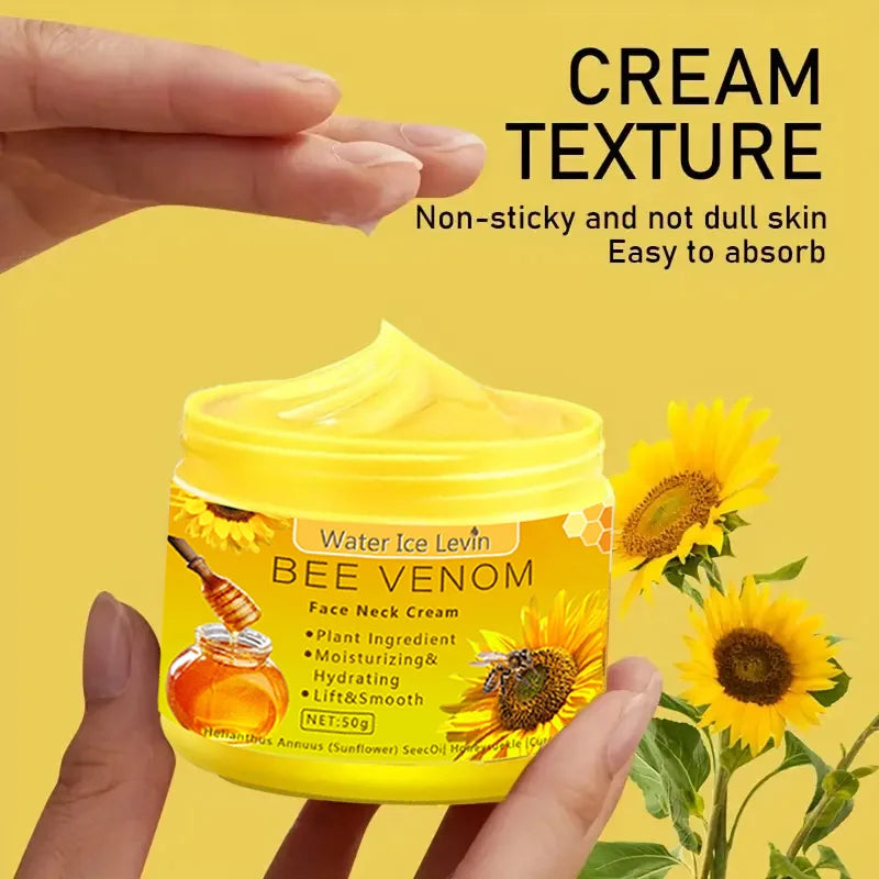 Bee venom Neck cream Moisturizing Sagging Improvement Reduce Fine Lines Damaged Skin Repair Facial Cream Nourishing Skin Care - She Vibess By C2P