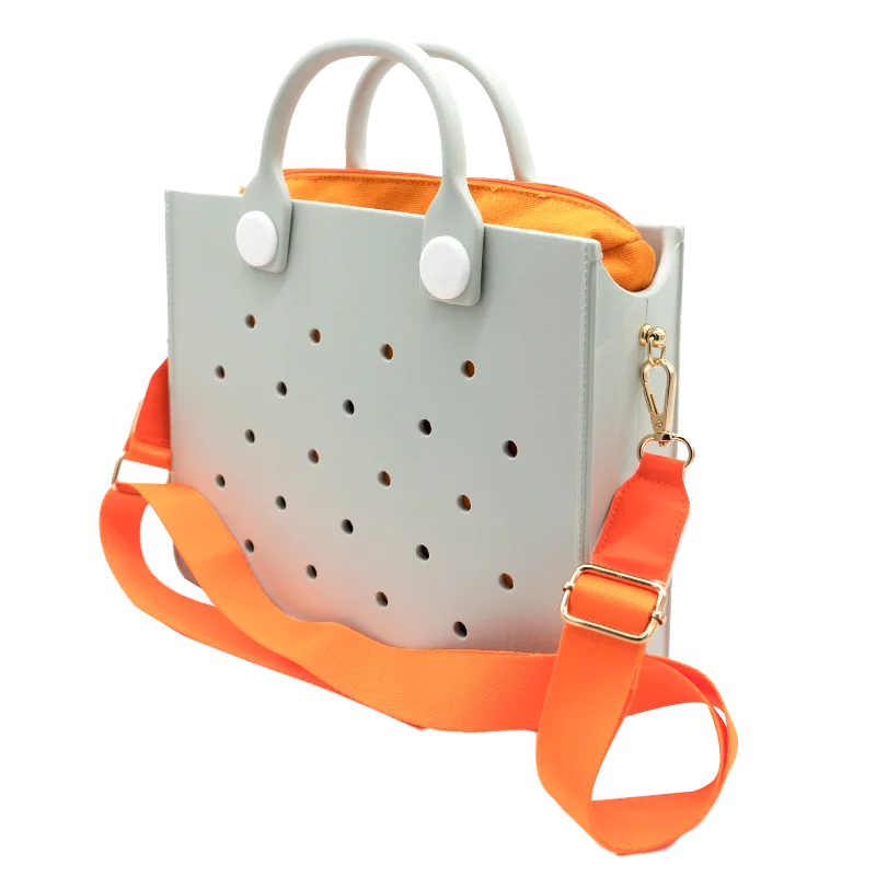 EVA Large Leather Shoulder Bag Handbag Tote Bag Storage for Women Casual Waterproof Beach Bag Hole Fit Charm Fashion Storage Bag - She Vibess By C2P