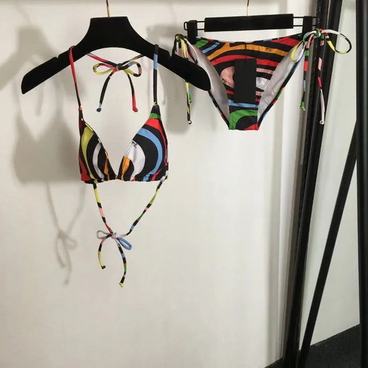 European Fashion Women's Bikini Sets Fashion Brand Women's Beach Bathing Suits Sexy Micro Bikini Swimsuits Tankini Swimsuits - She Vibess By C2P