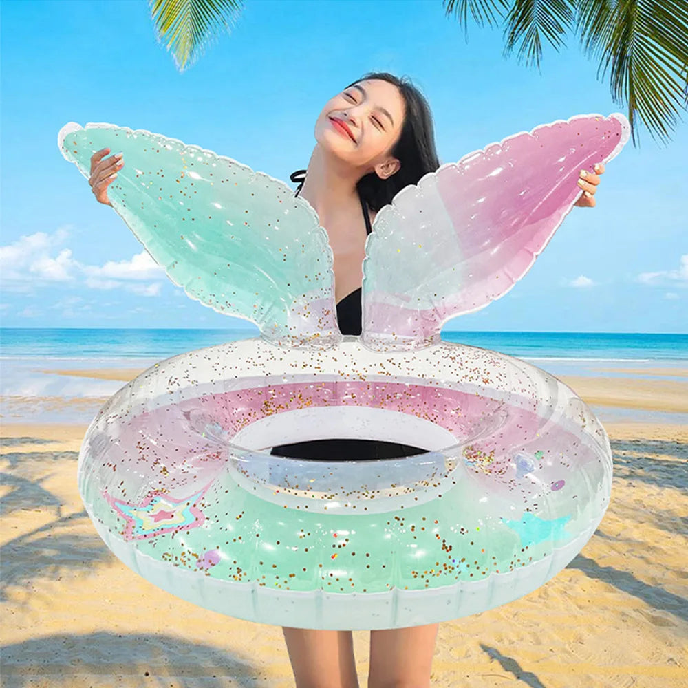 Rooxin Baby Child Swim Tube Inflatable Swimming Seat Ring For Kid Adult Swim Circle Swim Pool Float Water Play Equipment ﻿ - She Vibess By C2P