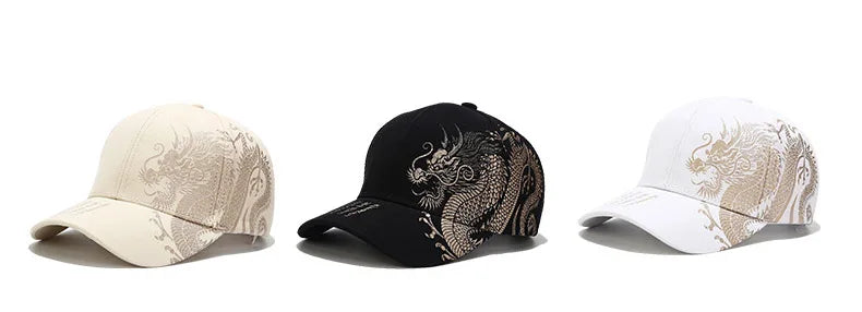 Chinese Style Dragon Pattern Baseball Hat For Men And Women, Versatile National Tide Cap, Hip Hop Hip Hop Skateboarding, Cool and a Gifts for That Special Someone - She Vibess By C2P