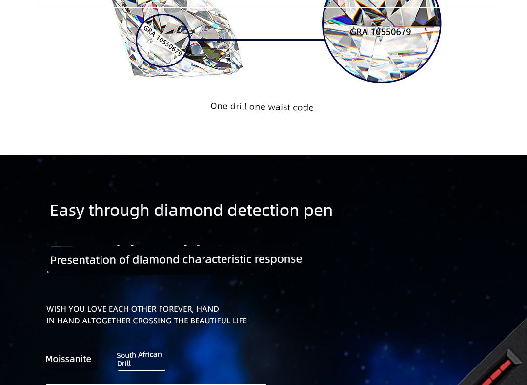 Genuine Goods Moissanite Stud Jewelry Earrings for Women Classy round Bag Diamond Earrings Special-Interest Earrings Silver Earrings Bone Nail Birthday Gift - She Vibess By C2P