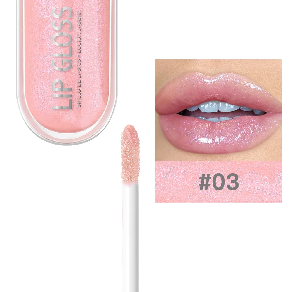 USHAS 12 Colors Glitter Lip Gloss Long Lasting Diamond Pearlescent Metallic Liquid Lipstick Moisturizing Lip Glaze Cosmetics - She Vibess By C2P