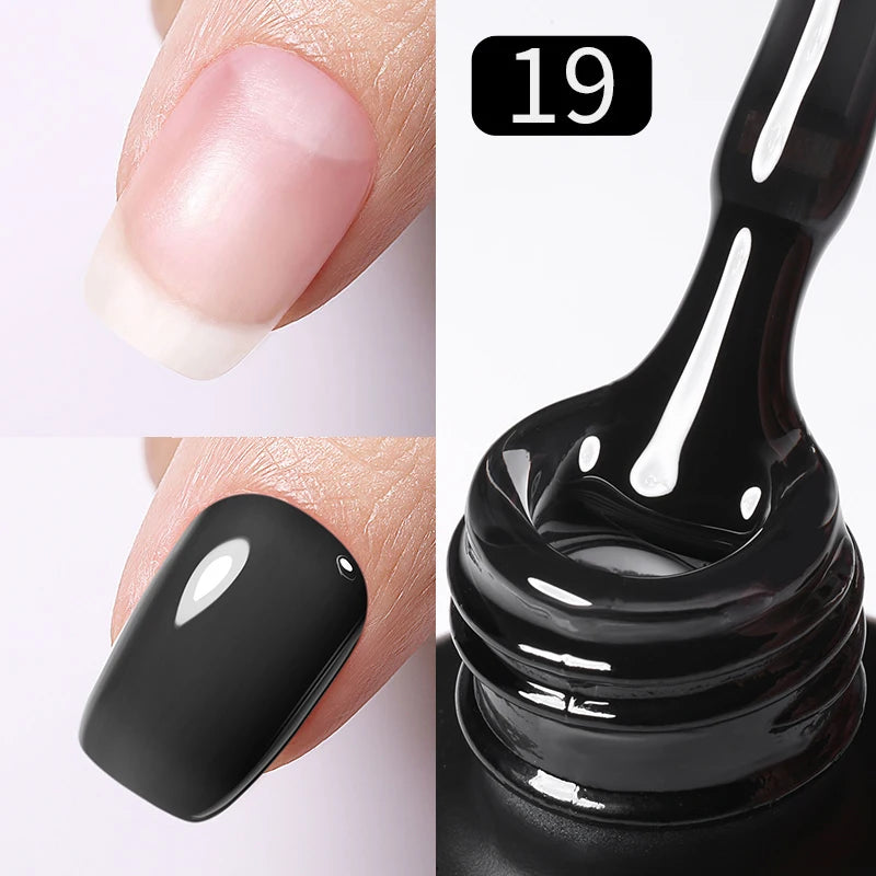 BORN PRETTY Milky Pink Rubber Base Gel Nail Polish Glitter 15ml Semi-Permanent Varnish Soak Off Self Leveling UV LED Gel - She Vibess By C2P