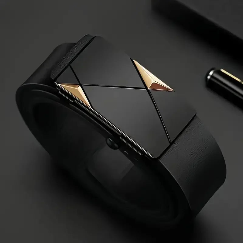 Stylish Men's PU Leather Belt - Fashion Belts for Daily Life, Leisure, Party, Festival, Work, and Business Automatic Buckle,that Special Someone. - She Vibess By C2P