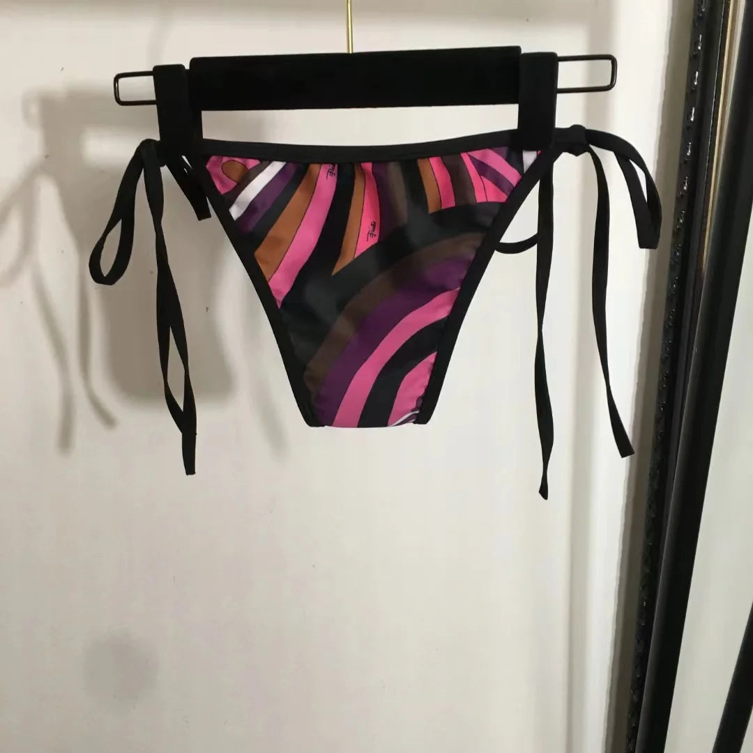 2025 New Women's Headband Bikini Sets Fashion Design Swimsuits Europe Brand Sexy Tankini Swimsuits - She Vibess By C2P