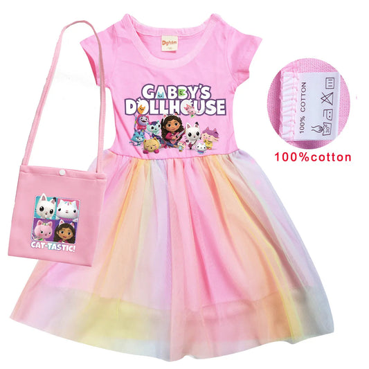 Vestido De Gabby Style Dress Girls Robe Gaby Chat Clothes Kids Summer Casual Dresses Children Sequin Princess Party Vestidos - She Vibess By C2P
