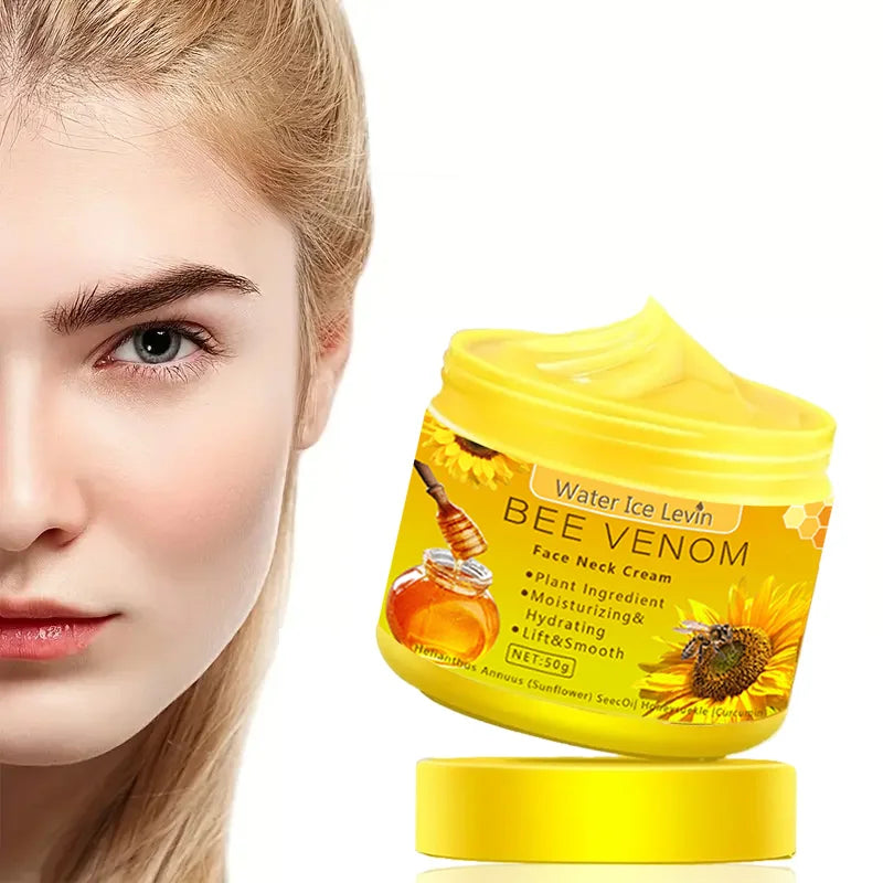 Bee venom Neck cream Moisturizing Sagging Improvement Reduce Fine Lines Damaged Skin Repair Facial Cream Nourishing Skin Care - She Vibess By C2P