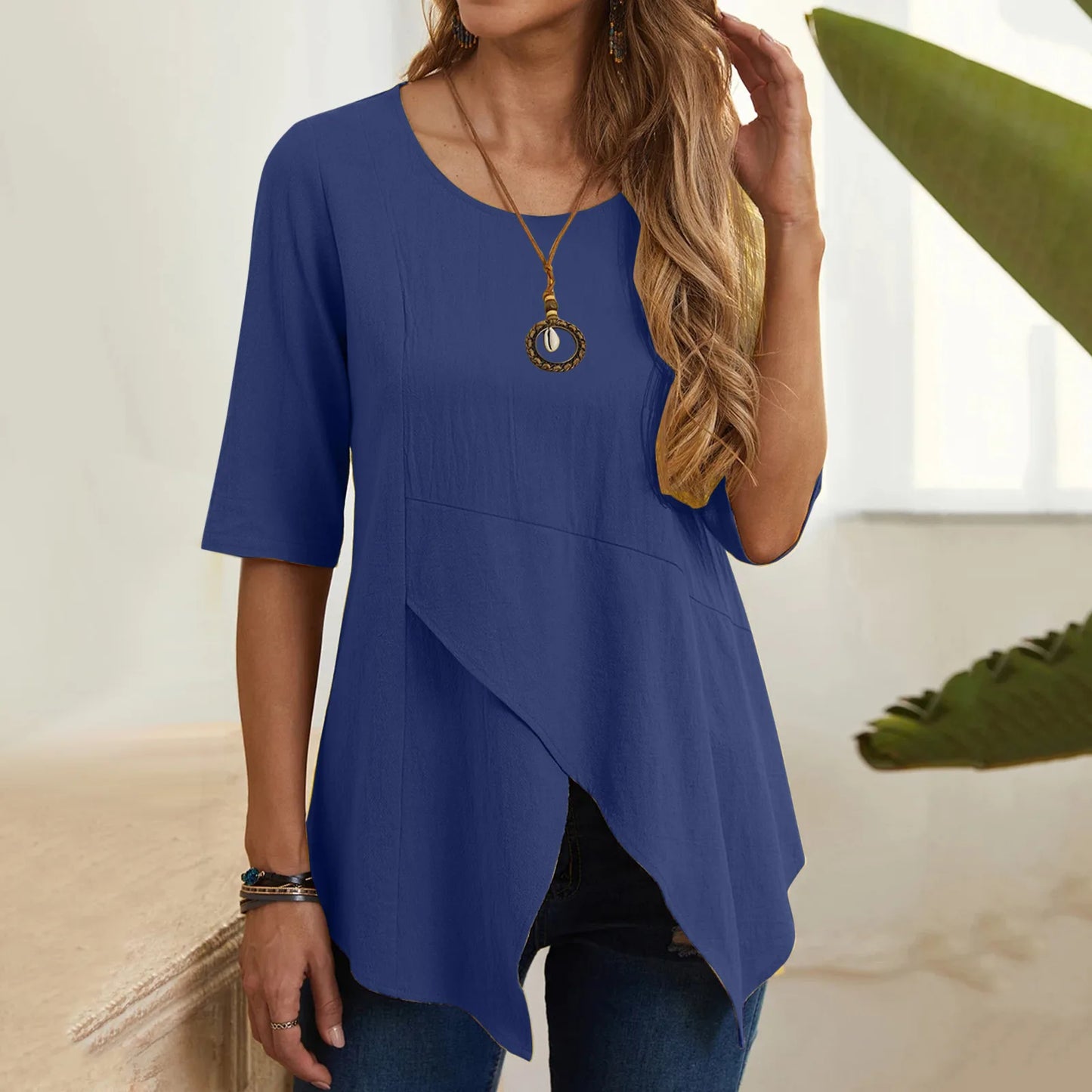 Y2k Top Vintage Tshirt Women Clothing Shirts for Women Elegant Bastet Cotton Linen Casual Tees Fashion Clothes Streetwear Loose - She Vibess By C2P