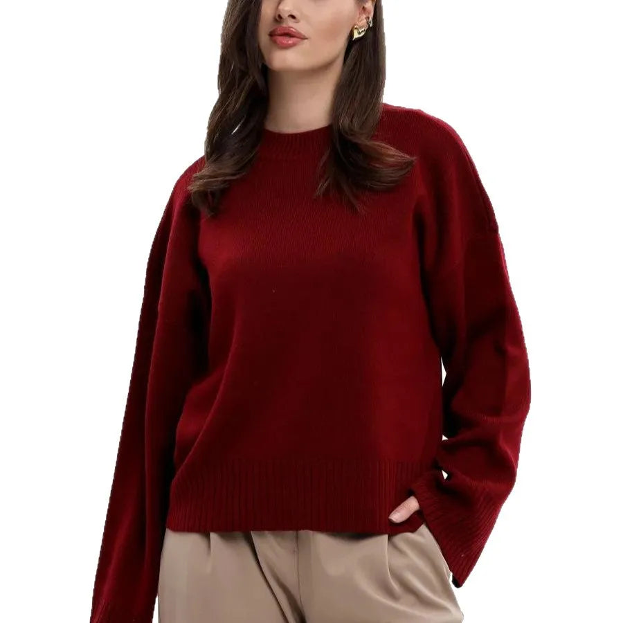 Abrigo Mujer 2025 Fall Winter Fashion Knitted Top Solid O Neck Long Sleeve Sweater Casual Jerseys Korean Style Women Pullover