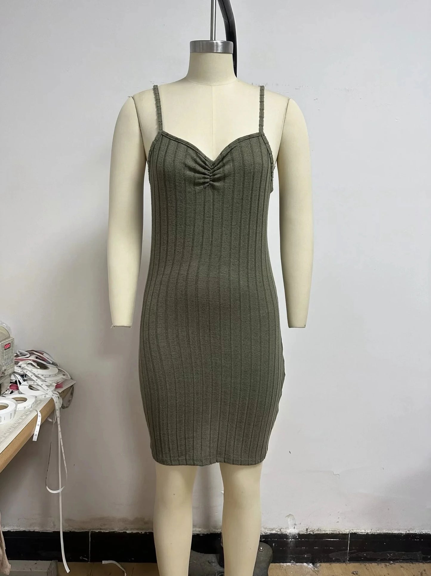 Womens Solid Button Front Jacket & Bodycon Dress